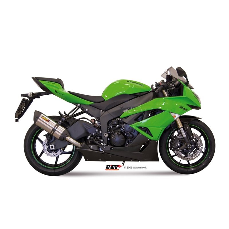 KAWASAKI ZX-6 R 2009 - 2016 SUONO INOX COPA CARBONO MIVV KAWASAKI ZX-6 R 2009 - 2016 SUONO INOX COPA CARBONO MIVV