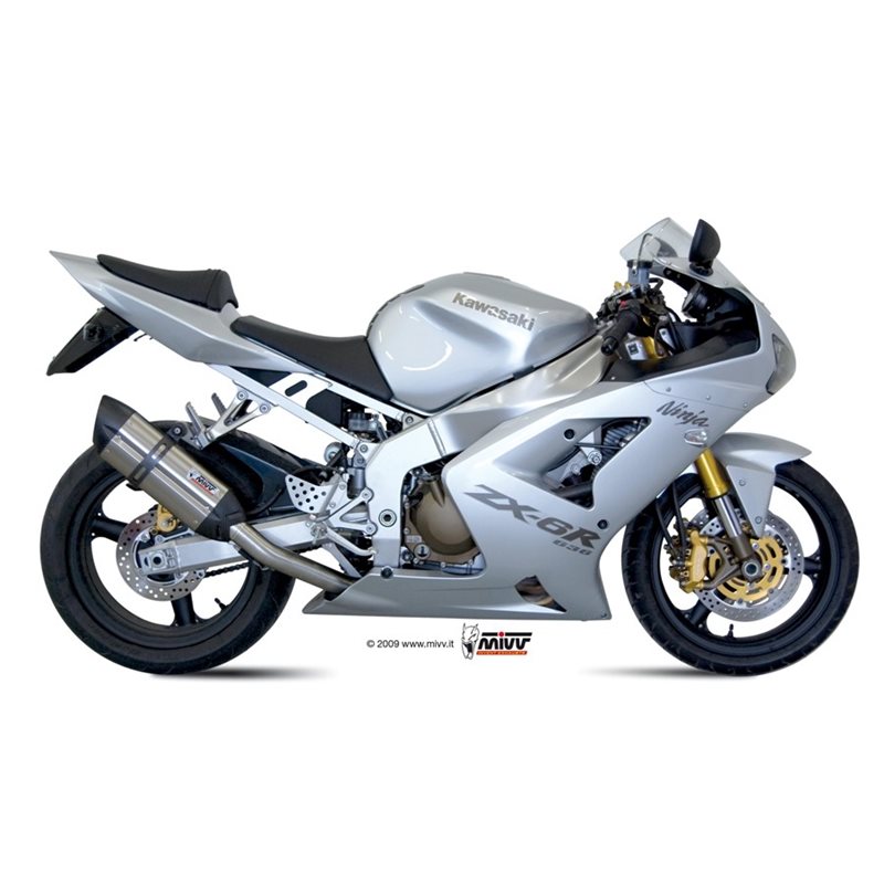 KAWASAKI ZX-6 R 636 2003 - 2004 SUONO INOX COPA CARBONO MIVV KAWASAKI ZX-6 R 636 2003 - 2004 SUONO INOX COPA CARBONO MIVV