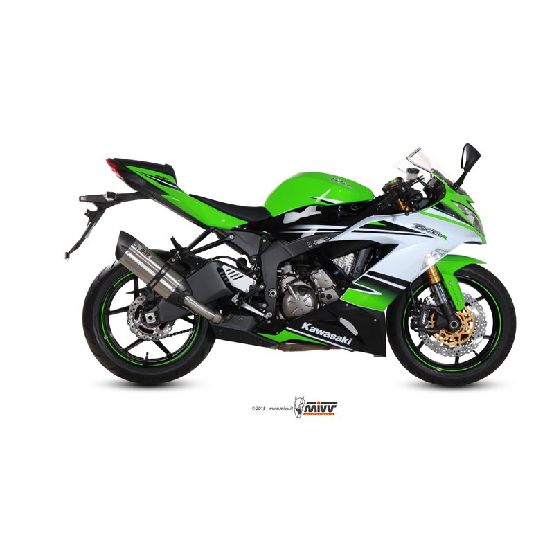 KAWASAKI ZX-6 R 636 2013 - 2016 SUONO INOX COPA CARBONO MIVV KAWASAKI ZX-6 R 636 2013 - 2016 SUONO INOX COPA CARBONO MIVV