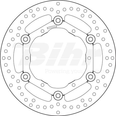 YAMAHA 125 YZ 02  - DISCO FLOTANTE DELANTERO BREMBO
