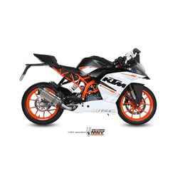 KTM RC 390 2014 - 2016 SUONO INOX COPA CARBONO MIVV