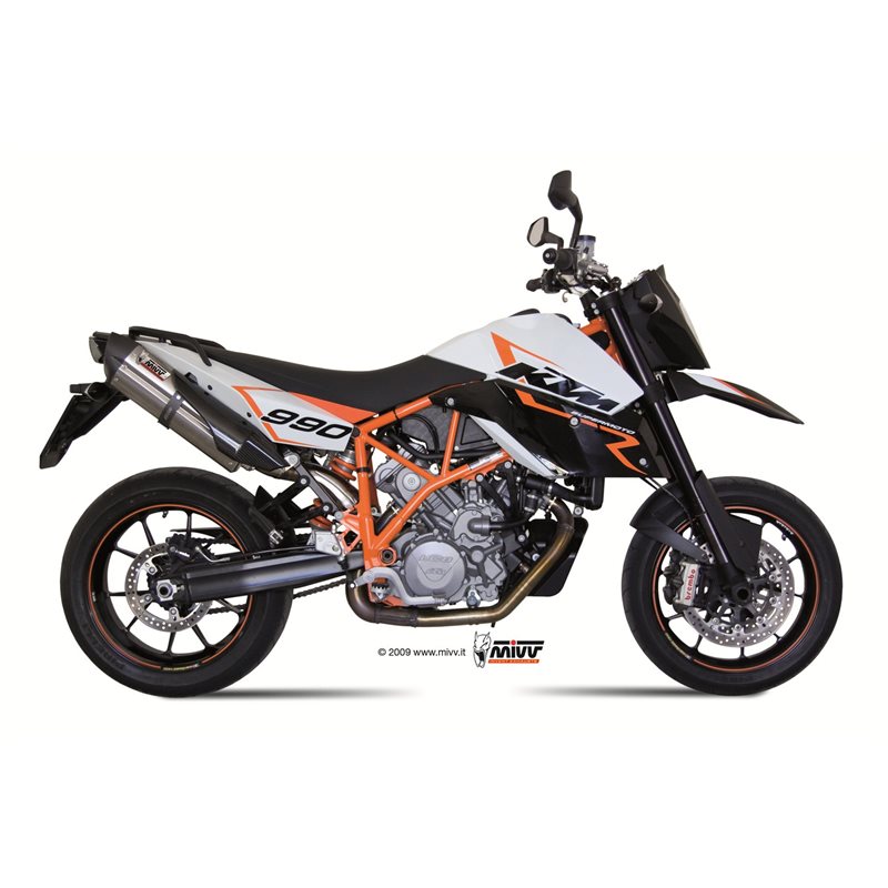 KTM 990 SUPERMOTO R 2007 - 2013 SUONO INOX COPA CARBONO MIVV KTM 990 SUPERMOTO R 2007 - 2013 SUONO INOX COPA CARBONO MIVV