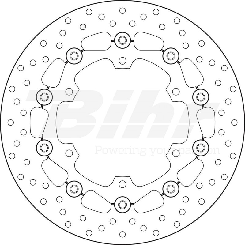 YAMAHA 660 XT R 04' - 13' DISCO FLOTANTE DELANTERO BREMBO YAMAHA 660 XT R 04' - 13' DISCO FLOTANTE DELANTERO BREMBO