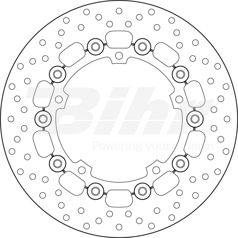 YAMAHA 700 MT 07 MOTO CAGE ABS 14 - DISCO FLOTANTE DELANTERO BREMBO YAMAHA 700 MT 07 MOTO CAGE ABS 14 - DISCO FLOTANTE DELANTERO BREMBO