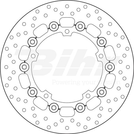 YAMAHA 700 MT 07 TRACER ABS 16  - DISCO FLOTANTE DELANTERO BREMBO