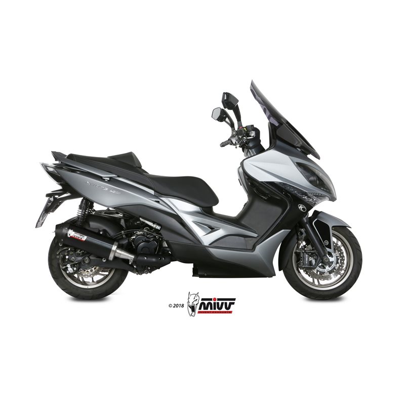 KYMCO XCITING 400I 2013 - 2018 OVAL BLACK COPA CARBONO MIVV KYMCO XCITING 400I 2013 - 2018 OVAL BLACK COPA CARBONO MIVV