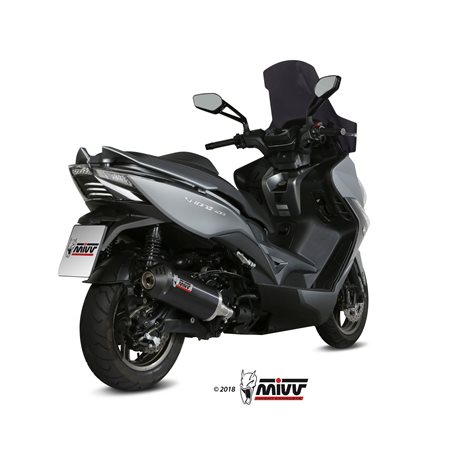KYMCO XCITING 400I 2013 - 2018 OVAL BLACK COPA CARBONO MIVV