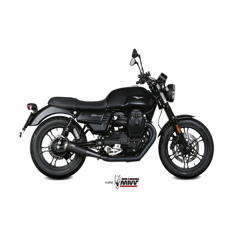 MOTO GUZZI V7 III 2017 - GHIBLI INOX NERO CERAMICO/CERAMIC BLACK ST. STEEL MIVV MOTO GUZZI V7 III 2017 - GHIBLI INOX NERO CERAMICO/CERAMIC BLACK ST. STEEL MIVV