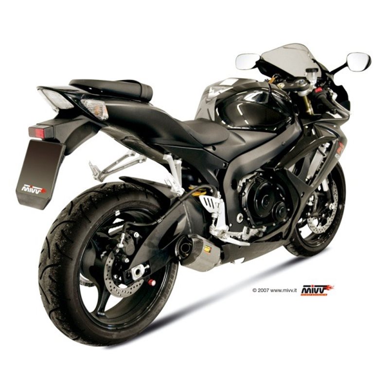 SUZUKI GSX-R 600 2006 - 2007 SUONO INOX COPA CARBONO MIVV