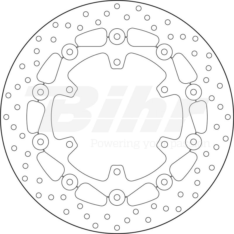 YAMAHA 1670 MT-01 05  - DISCO FLOTANTE DELANTERO BREMBO