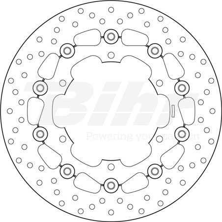 YAMAHA 1700 XV PC ROAD STAR WARR 02' - 07' DISCO FLOTANTE DELANTERO BREMBO