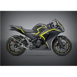 HONDA CBR 300 F 2015 - 2018 SILENCIOSO R77 TRAPEZOIDAL CONE