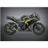 HONDA CBR 300 F 2015 - 2018 SILENCIOSO R77 TRAPEZOIDAL CONE