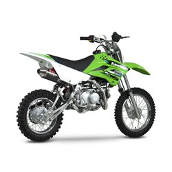 KAWASAKI DRZ 110 2002 - 2010 ESCAPE COMPLETO RS2 OVAL CÓNICO