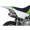 KAWASAKI DRZ 110 2002 - 2010 ESCAPE COMPLETO RS2 OVAL CÓNICO