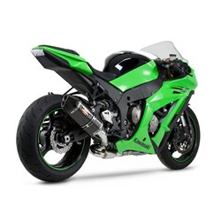 KAWASAKI ZX 10 R 2011 - 2015 MEDIO COLECTOR R77-D TRAPEZOIDAL CONE DOBLE SALIDA