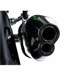 KAWASAKI ZX 10 R 2011 - 2015 MEDIO COLECTOR R77-D TRAPEZOIDAL CONE DOBLE SALIDA