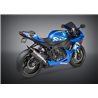 SUZUKI GSXR 600 2011 - 2015 SILENCIOSO TRC-D TRI OVAL CONE DOBLE SALIDA