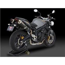 TRIUMPH STREET TRIPLE 675 2007 - 2010 SILENCIOSO TRI-OVAL DOBLE SALIDA