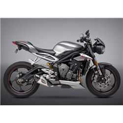 TRIUMPH STREET TRIPLE 765 2017 - 2018 SILENCIOSO STREET SERIES ALPHA T WORKS FINISH