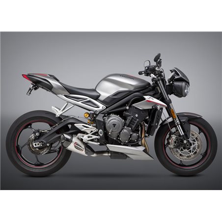 TRIUMPH STREET TRIPLE 765 2017 - 2018 SILENCIOSO STREET SERIES ALPHA T WORKS FINISH