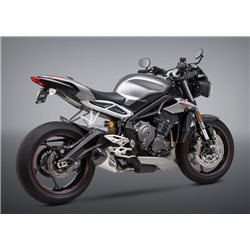 TRIUMPH STREET TRIPLE 765 2017 - 2018 SILENCIOSO STREET SERIES ALPHA T WORKS FINISH
