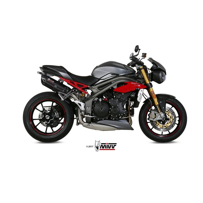 TRIUMPH SPEED TRIPLE 2016 - 2017 SUONO BLACK MIVV TRIUMPH SPEED TRIPLE 2016 - 2017 SUONO BLACK MIVV