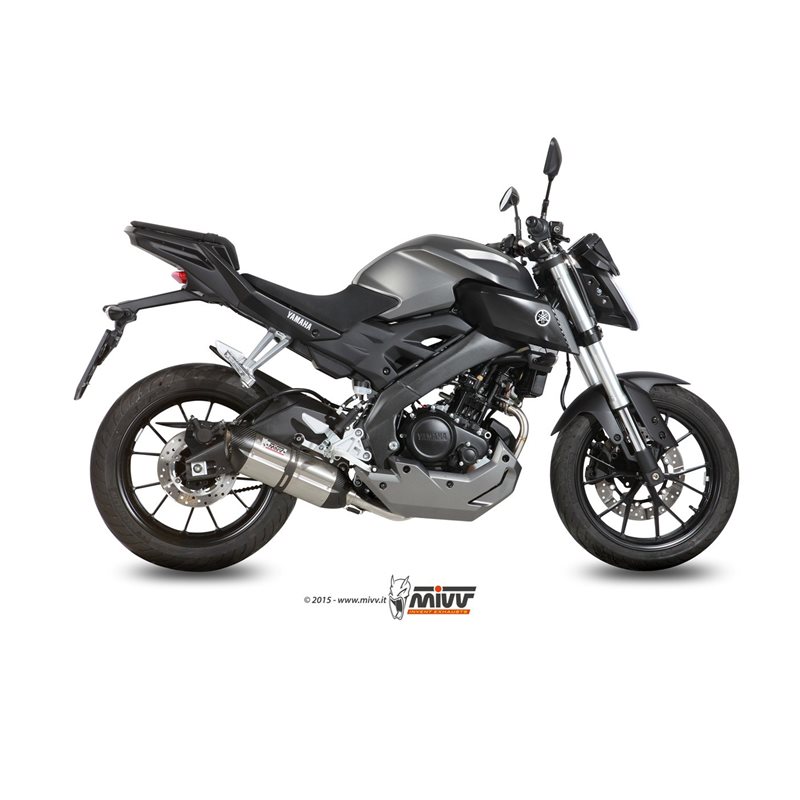 YAMAHA MT-125 2015 - 2019 SUONO INOX COPA CARBONO MIVV YAMAHA MT-125 2015 - 2019 SUONO INOX COPA CARBONO MIVV