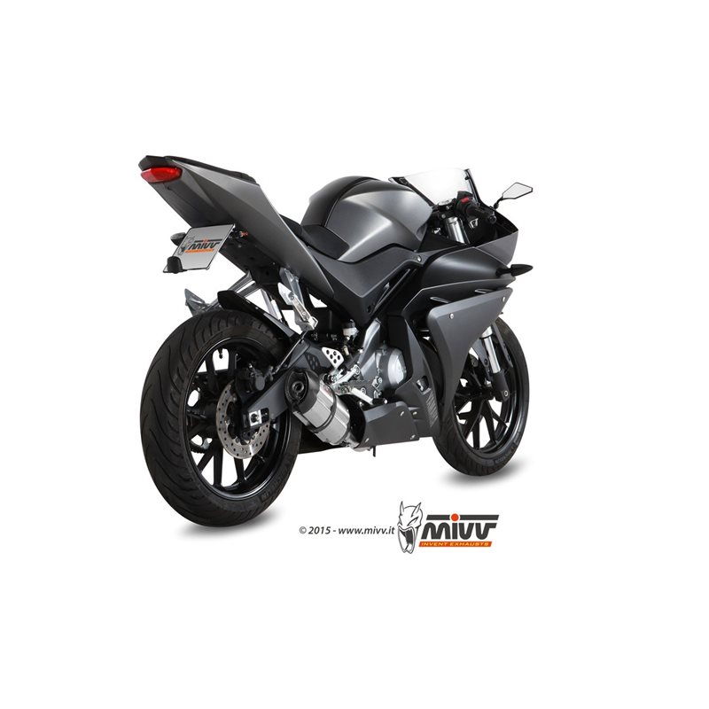 YAMAHA YZF R125 2014 - 2018 SUONO INOX COPA CARBONO MIVV YAMAHA YZF R125 2014 - 2018 SUONO INOX COPA CARBONO MIVV
