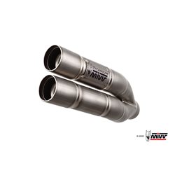 YAMAHA FZ8 / FAZER 8 2010 - 2016 DOUBLE GUN FULL TITANIUM MIVV