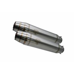 CAFÈ RACER DEEPTONE INOX RACING L.370 X D.80MM -  GPR DEEPTONE INOX CAFÈ RACER