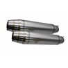 CAFÈ RACER DEEPTONE INOX RACING L.370 X D.80MM -  GPR DEEPTONE INOX CAFÈ RACER