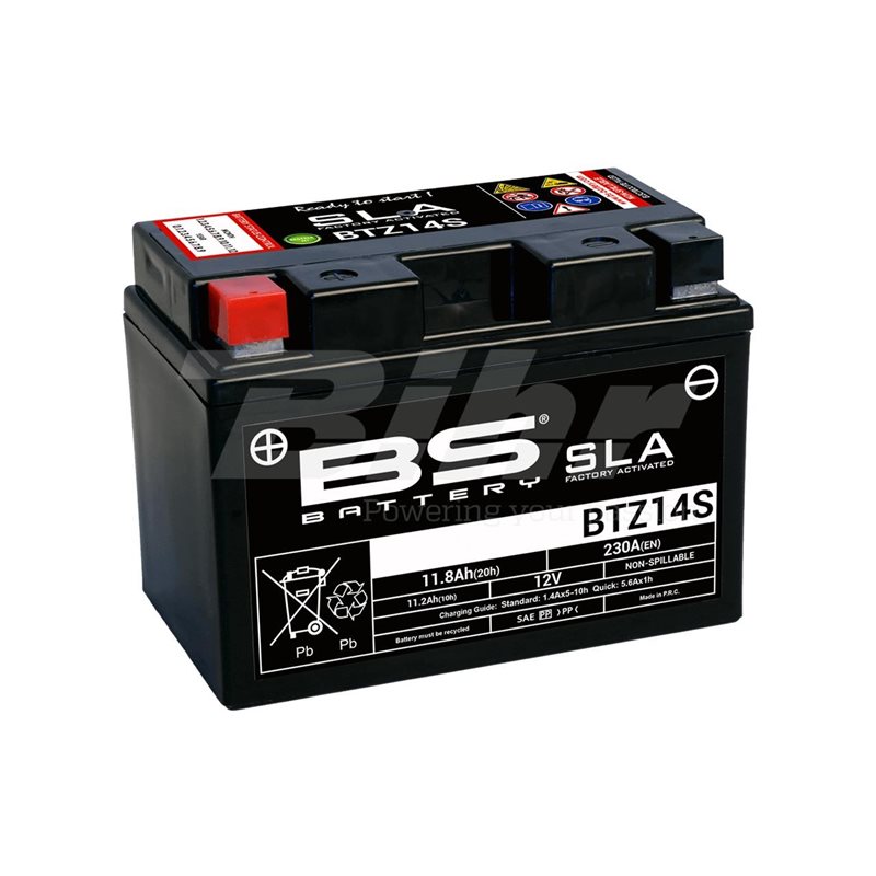 YAMAHA XVS A MIDNIGHT STAR 950 08' - 12' BATERIA BS (SLA/GEL)