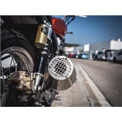 MOTO GUZZI V 35 TT - SP - LARIO - GT- CUSTOM 1982/1992 GPR ULTRACONE INOX CAFÈ RACER