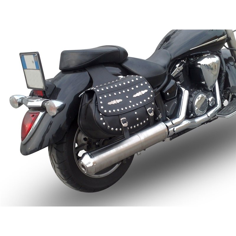 YAMAHA XVS 1300 MIDNIGHT STAR 2006/14 GPR INOX BOMB
