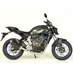 YAMAHA MT-07 ABS 2016 - 2021 FORCE FULL SYSTEM DARK STYLE (S/S) MUFFLER & S/S HEADER