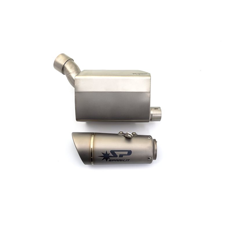 TRIUMPH STREET TRIPLE 765 RS ABS 2017 - 2021 GRID-O 3/4 EXHAUST SYSTEM STAINLESS STEEL BOX TITANIUM SILENCER TRIUMPH STREET TRIPLE 765 RS ABS 2017 - 2021 GRID-O 3/4 EXHAUST SYSTEM STAINLESS STEEL BOX TITANIUM SILENCER