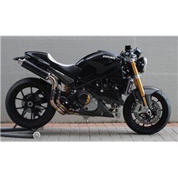 DUCATI MONSTER 800 S2R 2005 - 2007 ROUND MUFFLERS CARBON HIGH-UP