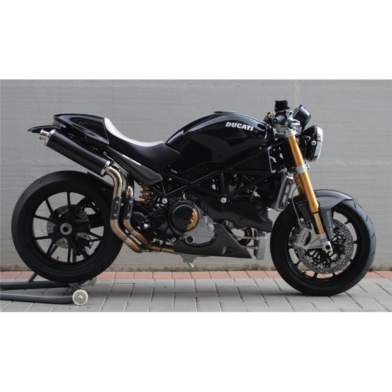 DUCATI MONSTER 800 S2R 2005 - 2007 ROUND MUFFLERS CARBON HIGH-UP DUCATI MONSTER 800 S2R 2005 - 2007 ROUND MUFFLERS CARBON HIGH-UP