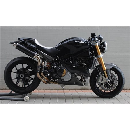 DUCATI MONSTER 800 S2R 2005 - 2007 ROUND MUFFLERS CARBON HIGH-UP