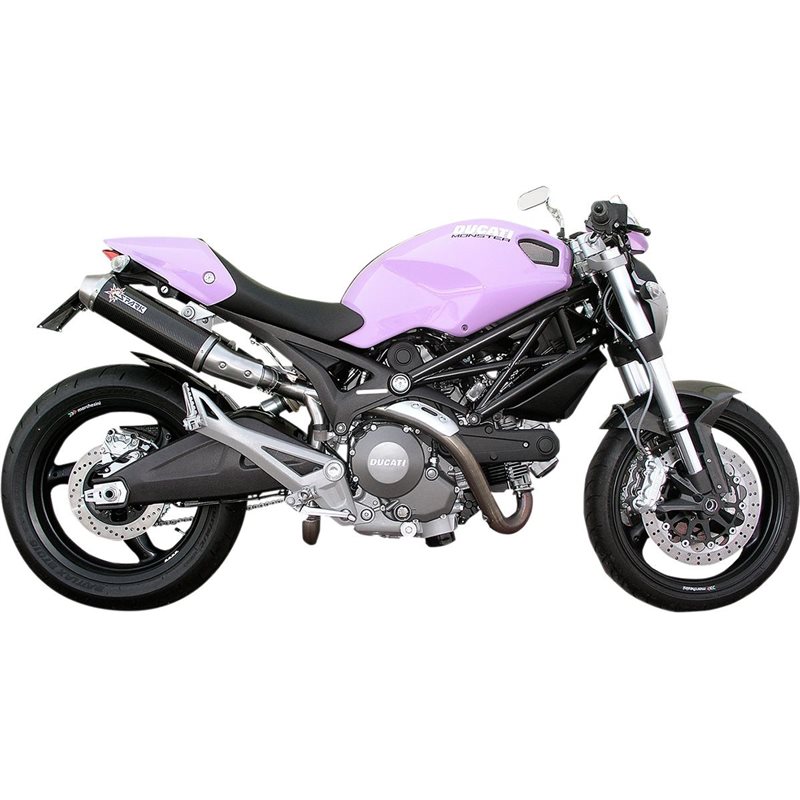 DUCATI MONSTER 1100 2009 - 2010 ROUND MUFFLERS CARBON HIGH-UP DUCATI MONSTER 1100 2009 - 2010 ROUND MUFFLERS CARBON HIGH-UP
