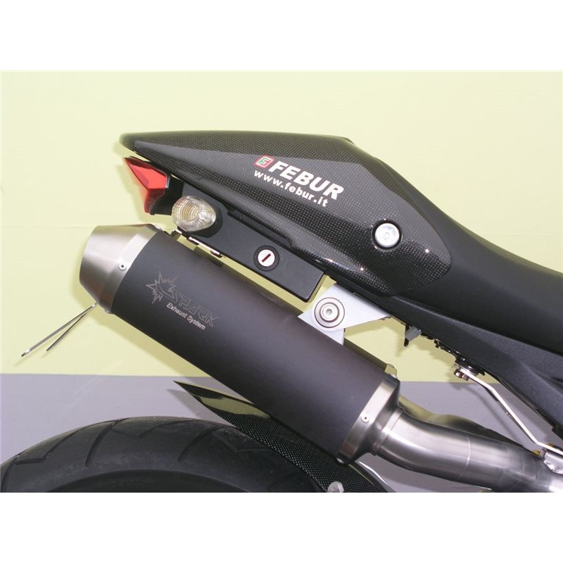 DUCATI MONSTER 696 2008 - 2013 ROUND MUFFLERS DARK STYLE(S/S) HIGH-UP DUCATI MONSTER 696 2008 - 2013 ROUND MUFFLERS DARK STYLE(S/S) HIGH-UP