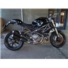 DUCATI MONSTER 1100 EVO ABS 2011 - 2013 ROUND MUFFLERS DARK STYLE (S/S) STD MOUNT