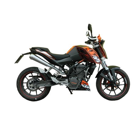 KTM DUKE 200 2012 - 2015 GP-STYLE MUFFLER STAINLESS STEEL HIGH-UP