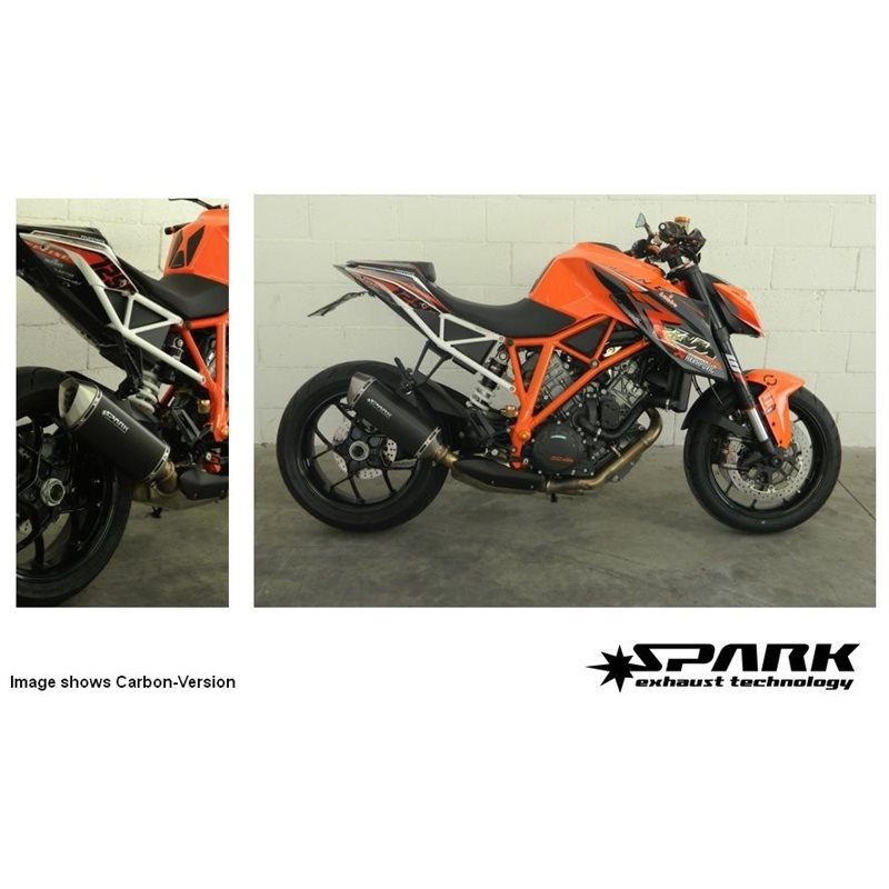 KTM SUPER DUKE 1290 2014 - 2016 FORCE SLIP-ON MUFFLER DARK STYLE (S/S) KTM SUPER DUKE 1290 2014 - 2016 FORCE SLIP-ON MUFFLER DARK STYLE (S/S)