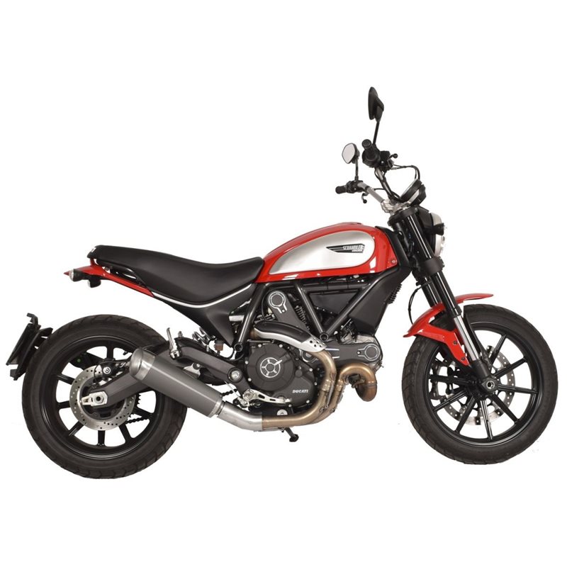 DUCATI SCRAMBLER 803 ABS 2015 - 2016 EVO V SLIP-ON MUFFLER TITANIUM DUCATI SCRAMBLER 803 ABS 2015 - 2016 EVO V SLIP-ON MUFFLER TITANIUM