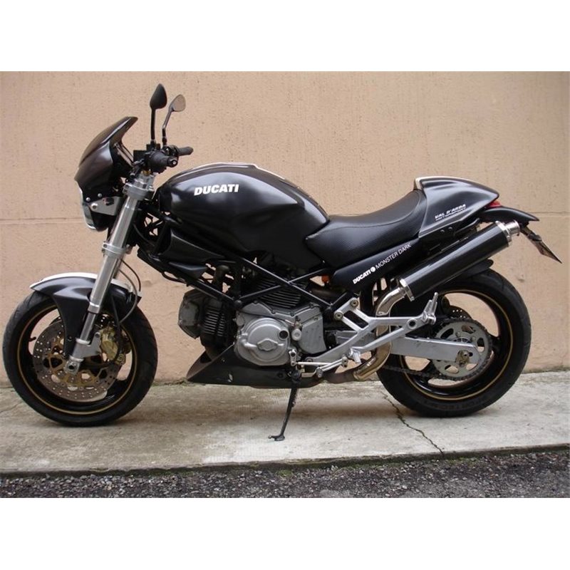 DUCATI MONSTER 600 1995 - 2000 ROUND MUFFLERS CARBON HIGH-UP DUCATI MONSTER 600 1995 - 2000 ROUND MUFFLERS CARBON HIGH-UP