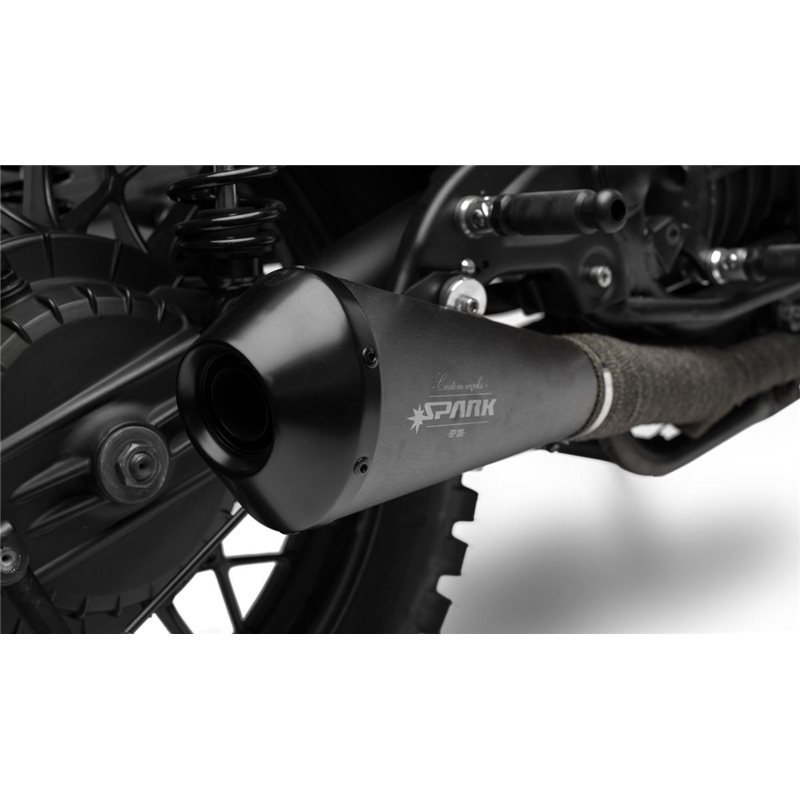 BMW R 100 RT 1987 - 1995 EXHAUST MEGAPHONE MUFFLER DARK STYLE