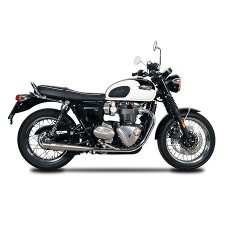 TRIUMPH BONNEVILLE 1200 T120 ABS 2016 - 2018 EXHAUST TRUMPET MUFFLER STAINLESS STEEL