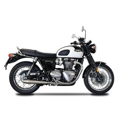 TRIUMPH BONNEVILLE 1200 T120 ABS 2016 - 2018 SINFONIA SLIP-ON MUFFLER STAINLESS STEEL
